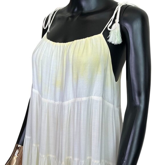 Storia Pastel Tie-Dye Tiered Maxi Dress NWT Medium | Resort Boho Flowing - Picture 9 of 13